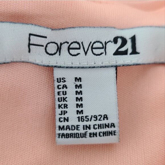 Forever 21 Light Pink Short Sleeve Dress M - Picture 4 of 4
